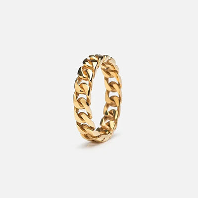 CUBAN LINK RING - GOLD