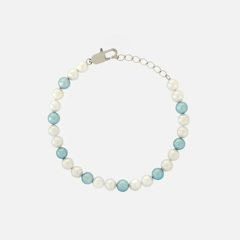 "BLEUE" PEARL BRACELET