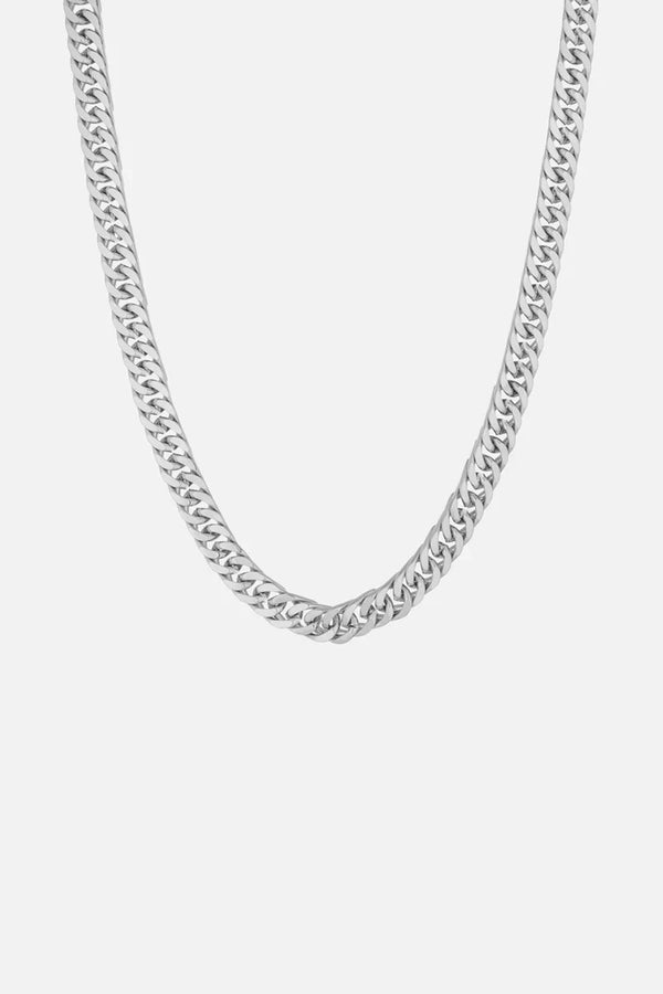 5MM CUBAN CHAIN - WHITE GOLD