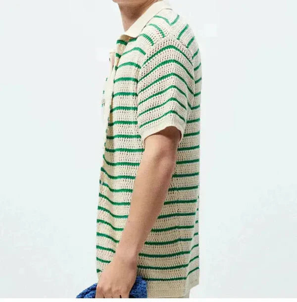 "MARBELLA" - KNITTED BUTTON SHIRT