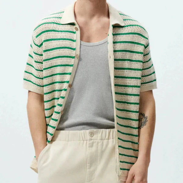 "MARBELLA" - KNITTED BUTTON SHIRT