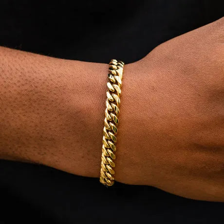 "CUBAN" 8MM BRACELET - GOLD