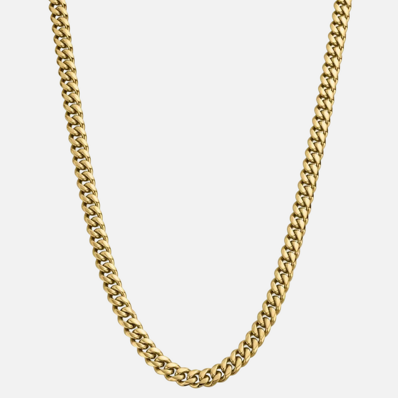 8MM CUBAN CHAIN - GOLD