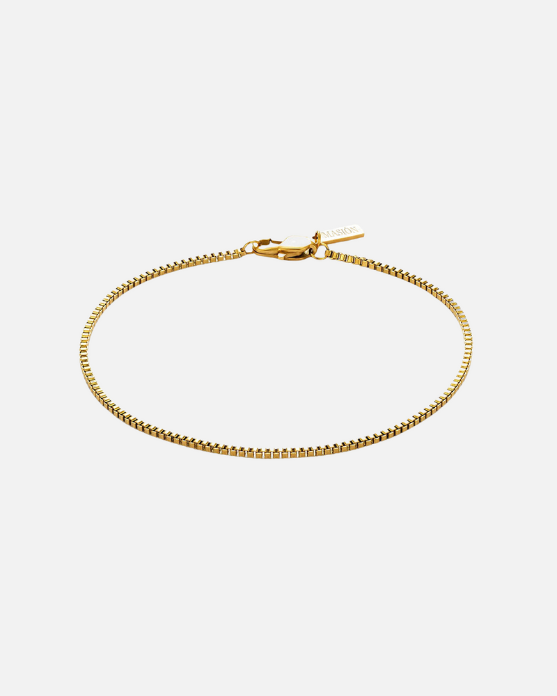 "BOX" CHAIN BRACELET - Gold