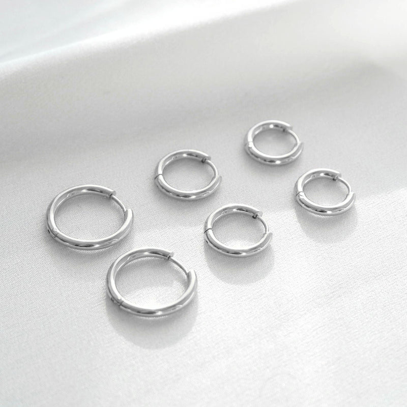 Triple Hoop Earrings Set