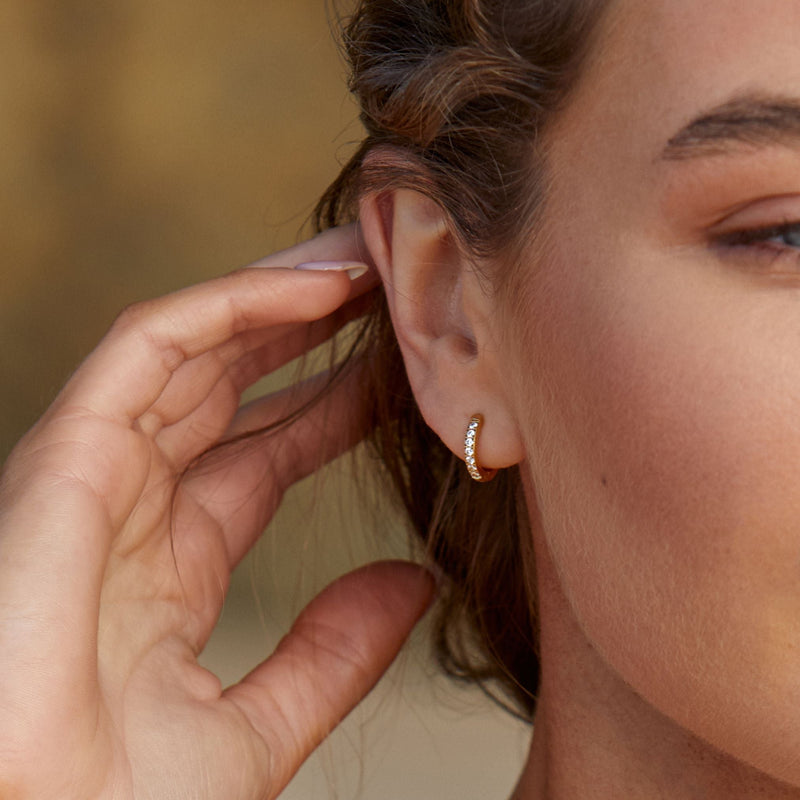 Tiny Gold Hoop Earrings