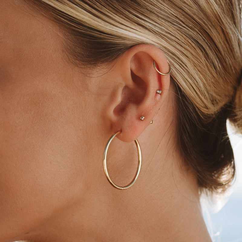 Thin Hoop Earrings