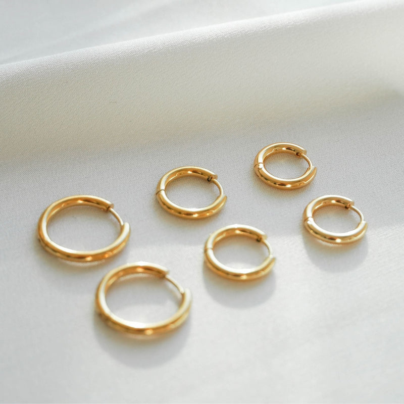 Triple Hoop Earrings Set