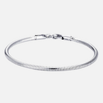 SNAKE CHAIN BRACELET - Solid White Gold