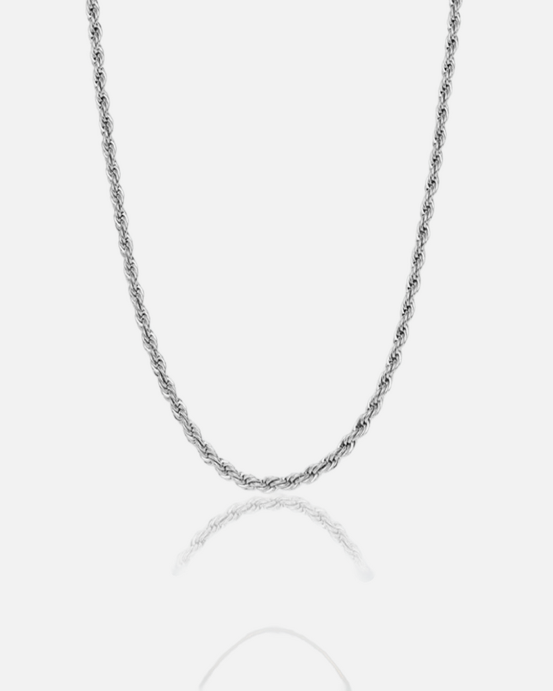 ROPE CHAIN 5MM - Solid White Gold