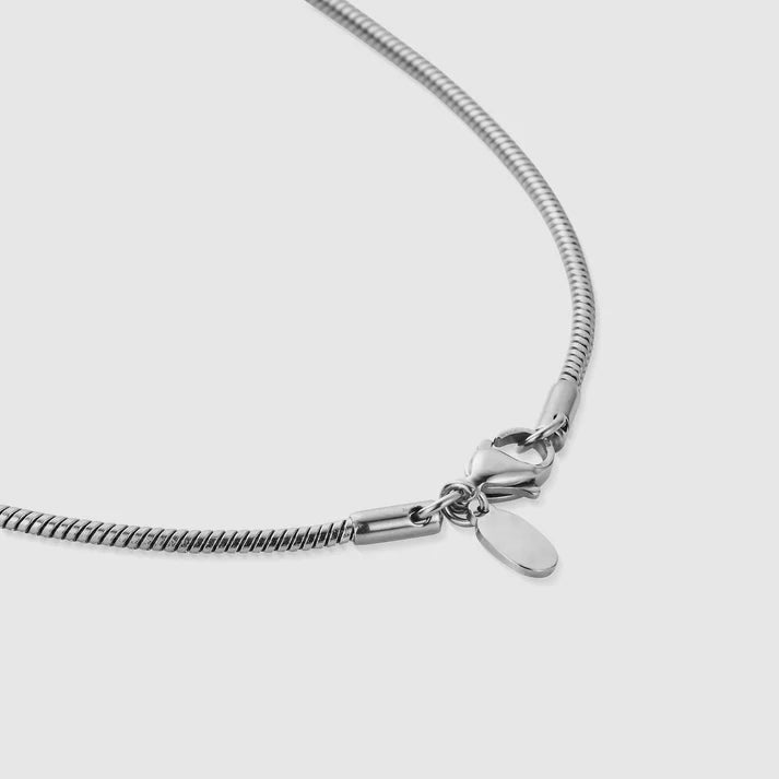 SNAKE 5MM CHAIN - WHITE GOLD