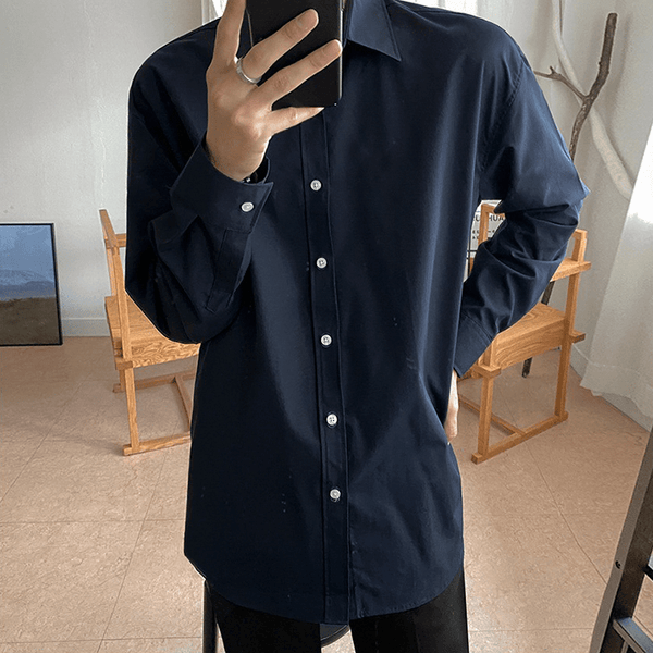 "BASIC" COLLAR SHIRT