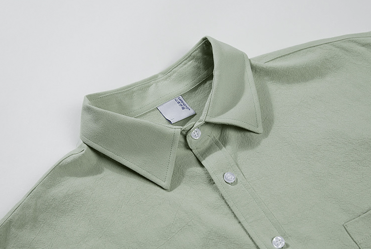 "BASIC COTTON" COLLAR SHIRT