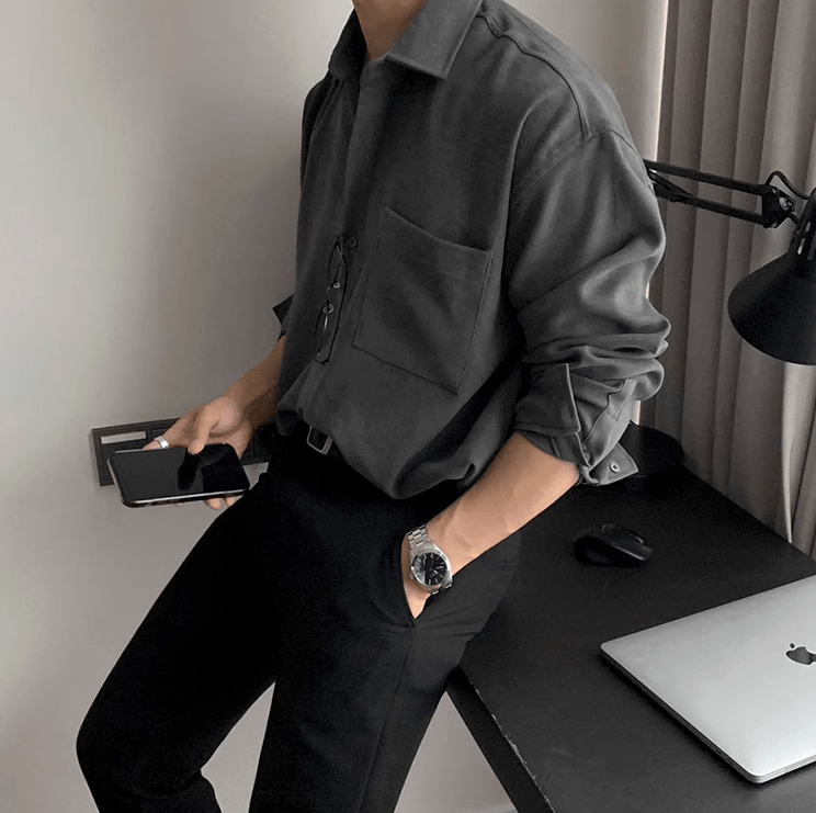 "CASUAL" BUTTON-UP SHIRT