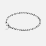 CUBAN 4MM BRACELET - Solid White Gold