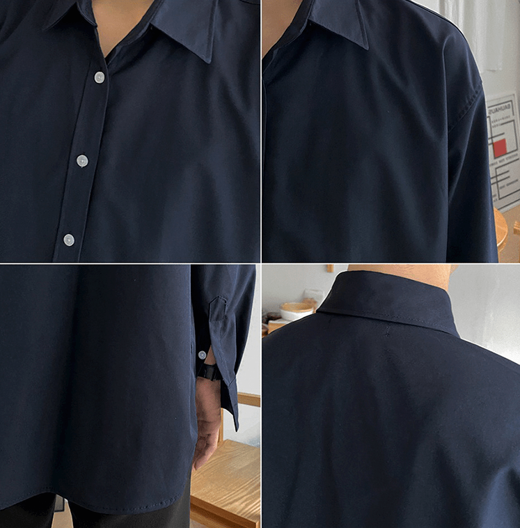 "BASIC" COLLAR SHIRT