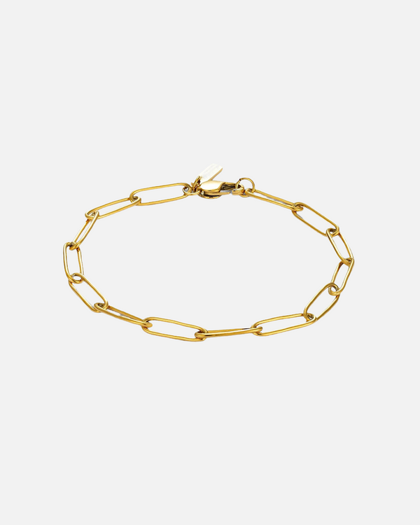 PAPERCLIP CHAIN BRACELET - GOLD