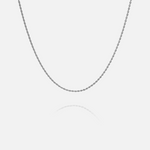 ROPE 2MM CHAIN - WHITE GOLD