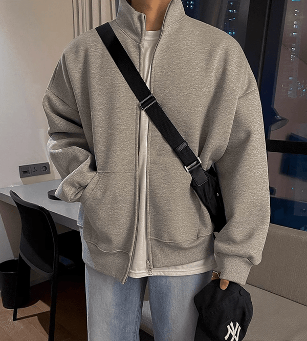 "FULL ZIP-UP" SWEATER