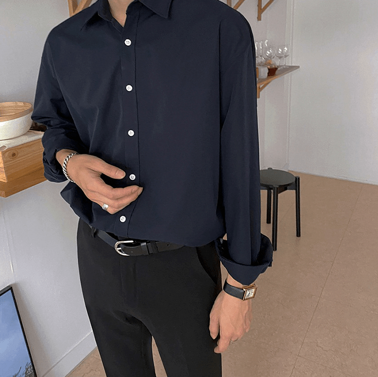 "BASIC" COLLAR SHIRT