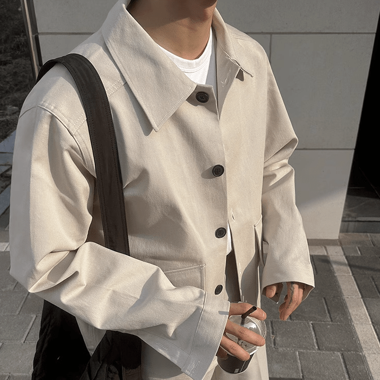 "BUTTON" SHIRT JACKET