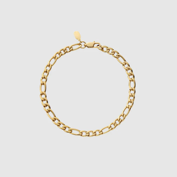 "FIGARO" 5MM BRACELET - GOLD