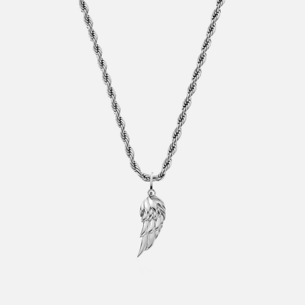 "WING" PENDANT - WHITE GOLD