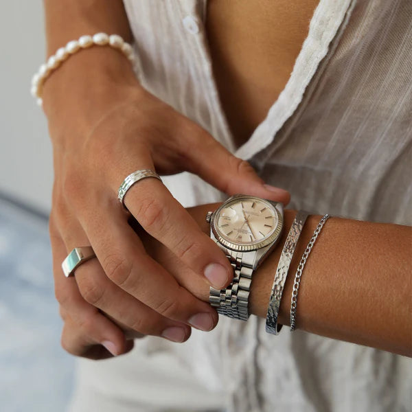 HAMMERED CUFF & RING BUNDLE