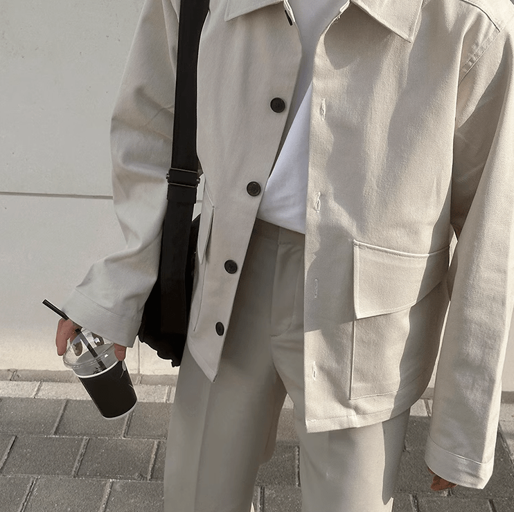 "BUTTON" SHIRT JACKET