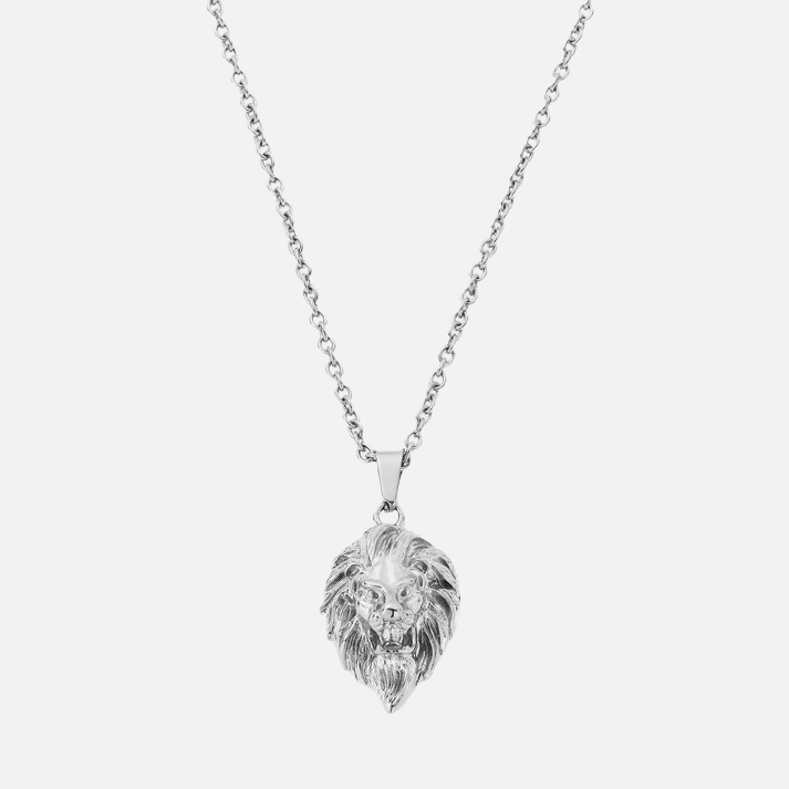 "LION" PENDANT - WHITE GOLD