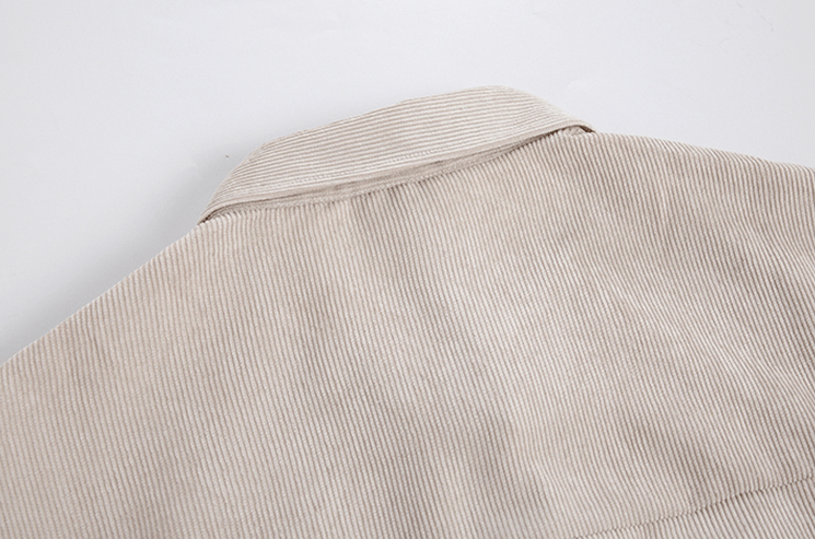 "DARK CREAM" CORDUROY COLLAR SHIRT