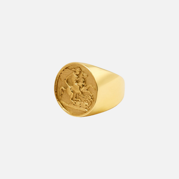 "MEDALLION" RING - GOLD