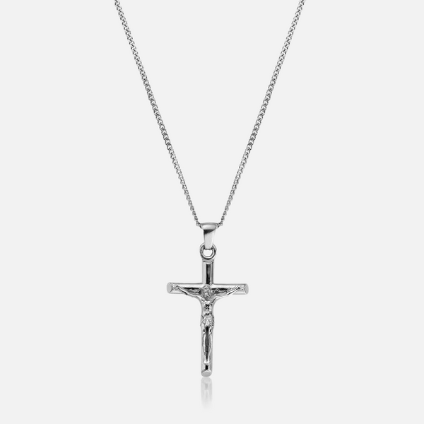 "CRUCIFIX" PENDANT - WHITE GOLD