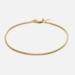 BOX CHAIN BRACELET - Solid Gold