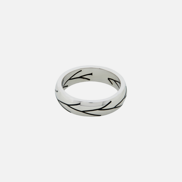 "BRISER" RING - WHITE GOLD