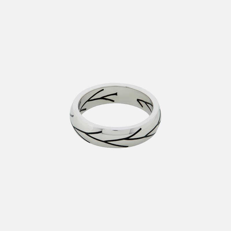 "BRISER" RING - WHITE GOLD