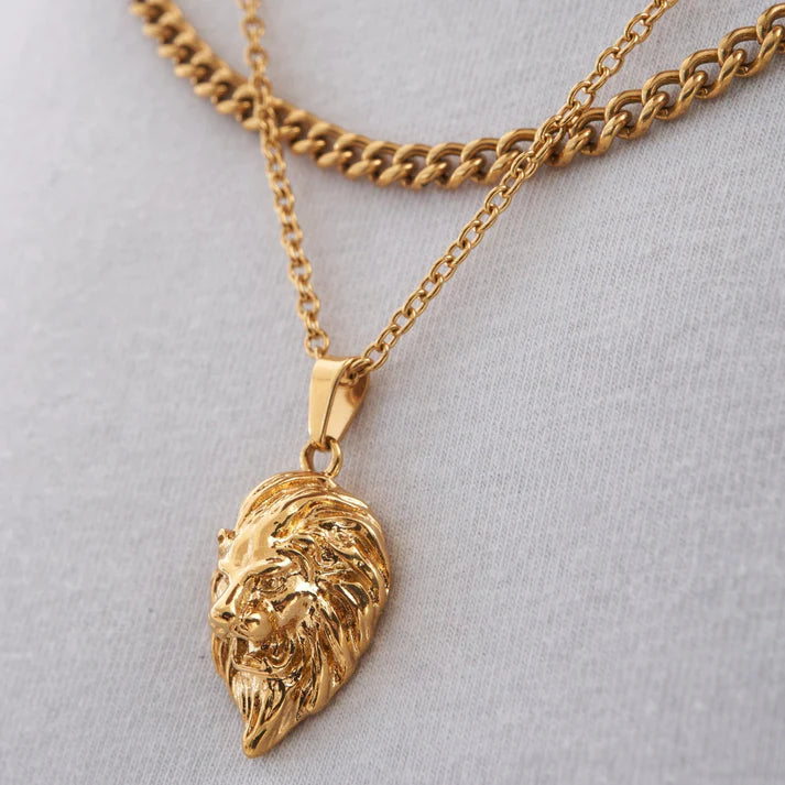 "LION" PENDANT - GOLD