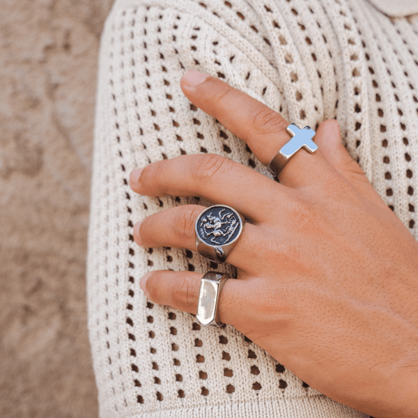 "LOGÉMENT" RING - WHITE GOLD