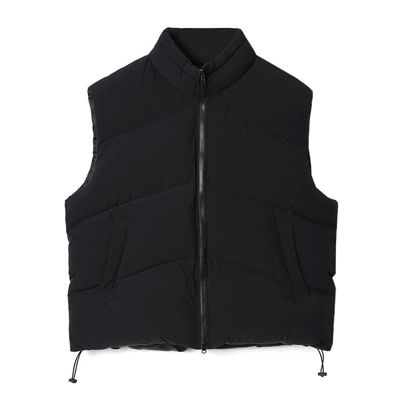 "PADDED" STAND COLLAR VEST JK