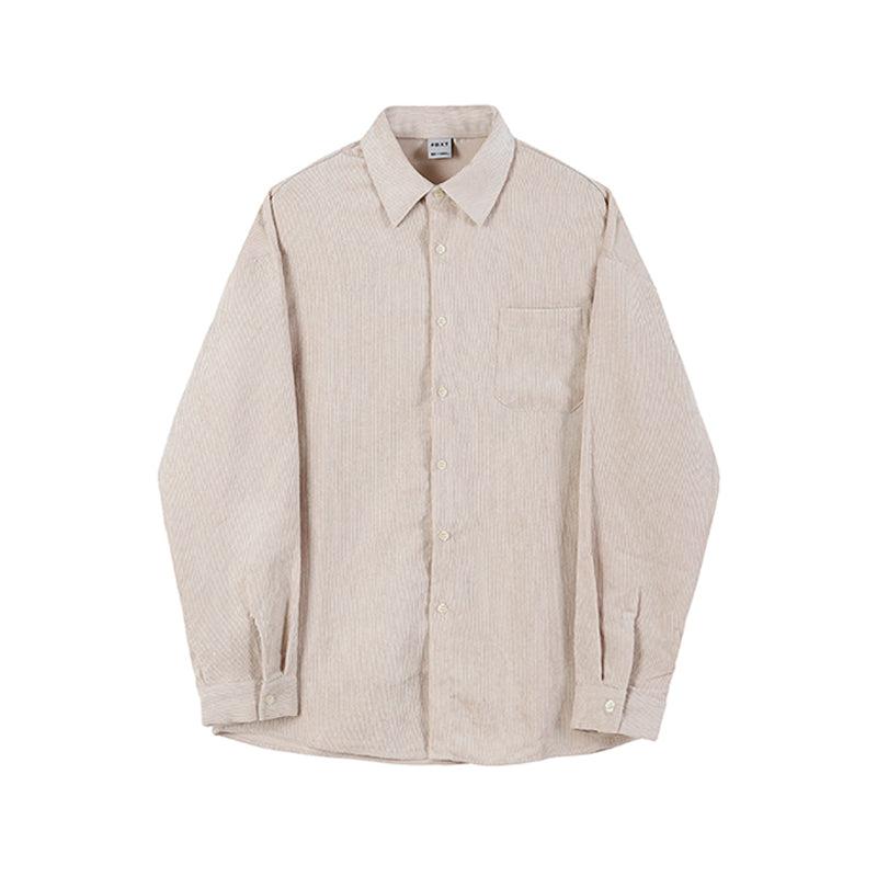 "DARK CREAM" CORDUROY COLLAR SHIRT