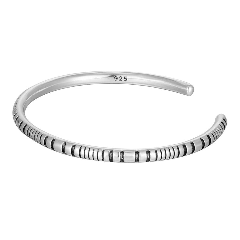 "RMINA" CUFF BRACELET - WHITE GOLD