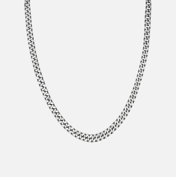 CUBAN 12MM CHAIN - WHITE GOLD