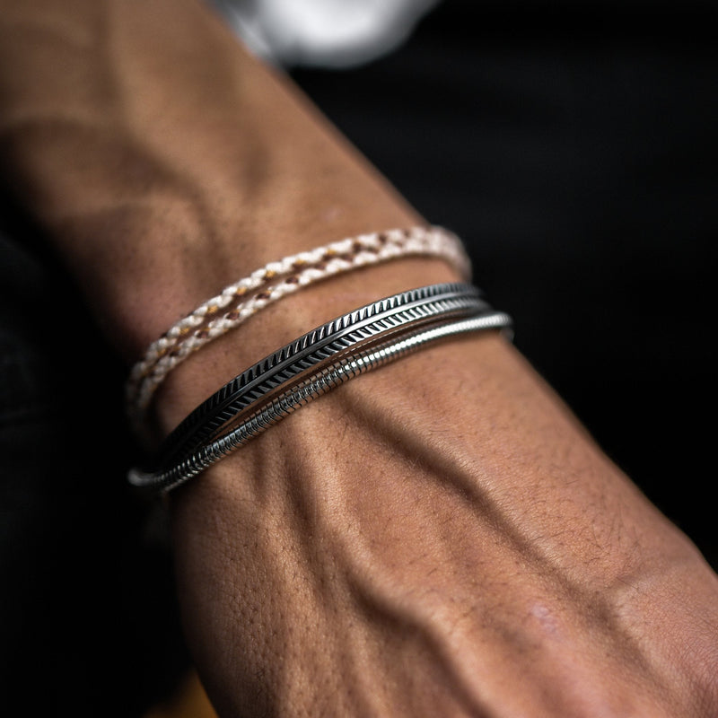 SNAKE CHAIN BRACELET - Solid White Gold