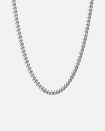 5mm Cuban Chain - Solid White Gold