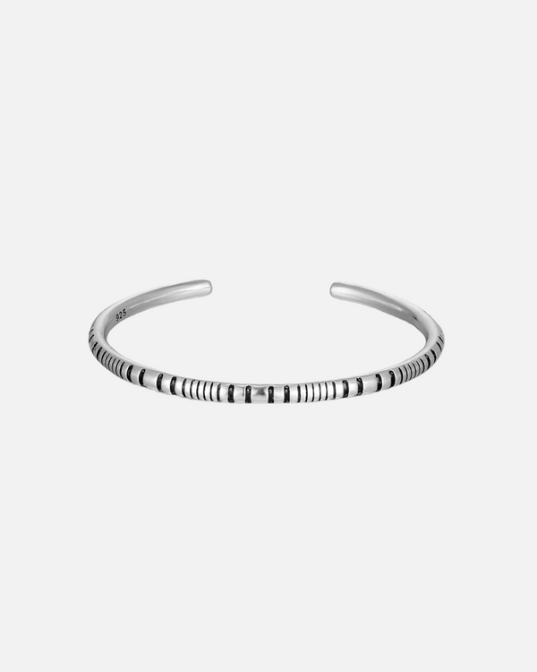 "RMINA" CUFF BRACELET - WHITE GOLD