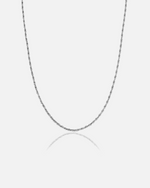 ROPE CHAIN 3MM - Solid White Gold