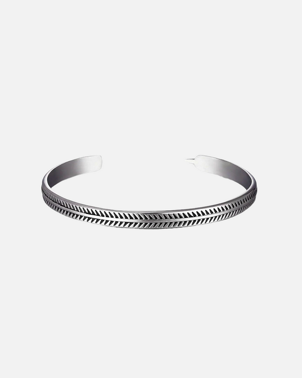 "TURRI" CUFF BRACELET - WHITE GOLD