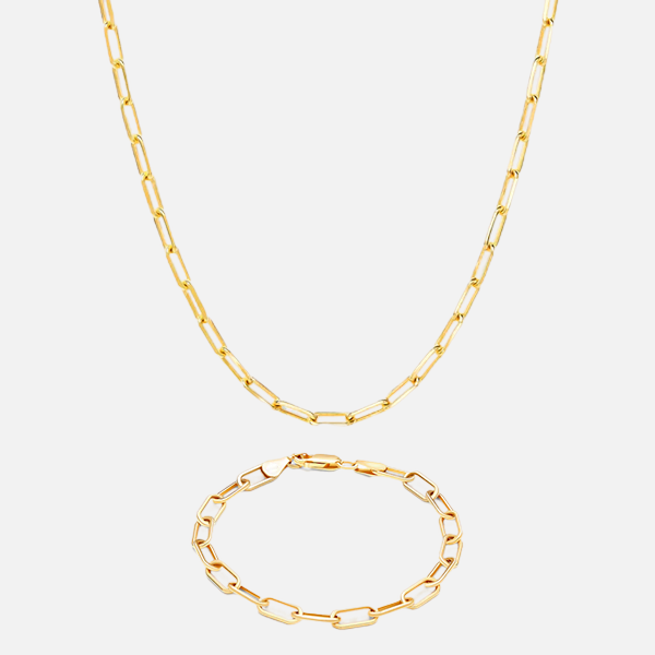 GOLD PAPERCLIP CHAIN BUNDLE (SAVE 20$%