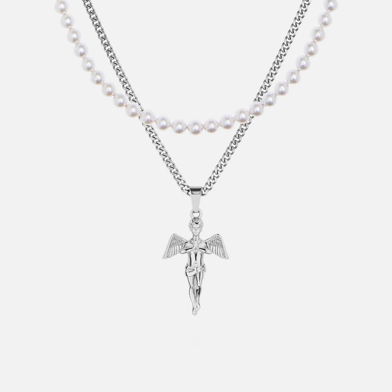 Pearl Angel Set - WHITE GOLD