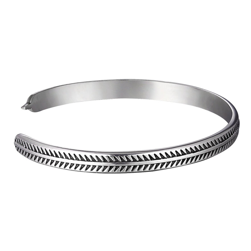 "TURRI" CUFF BRACELET - WHITE GOLD